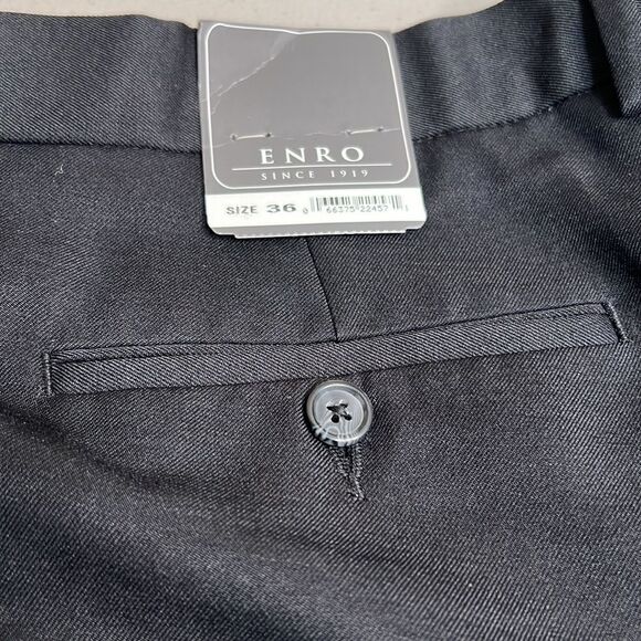 Enro Expandable Waist Wrinkle Resistant Mens Dress Pant, Flat front NWT 36 waist - Picture 5 of 11